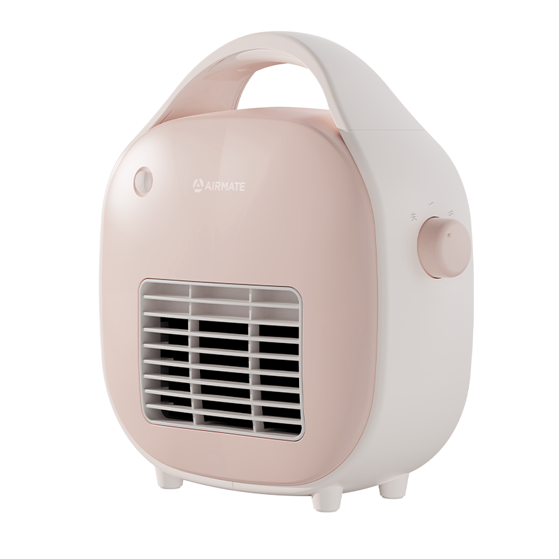 艾美特(AIRMATE)小型暖風(fēng)機(jī)取暖器便攜辦公室家用桌面節(jié)能宿舍速熱迷你熱風(fēng)機(jī)取暖器 櫻花粉HP6-K3-1