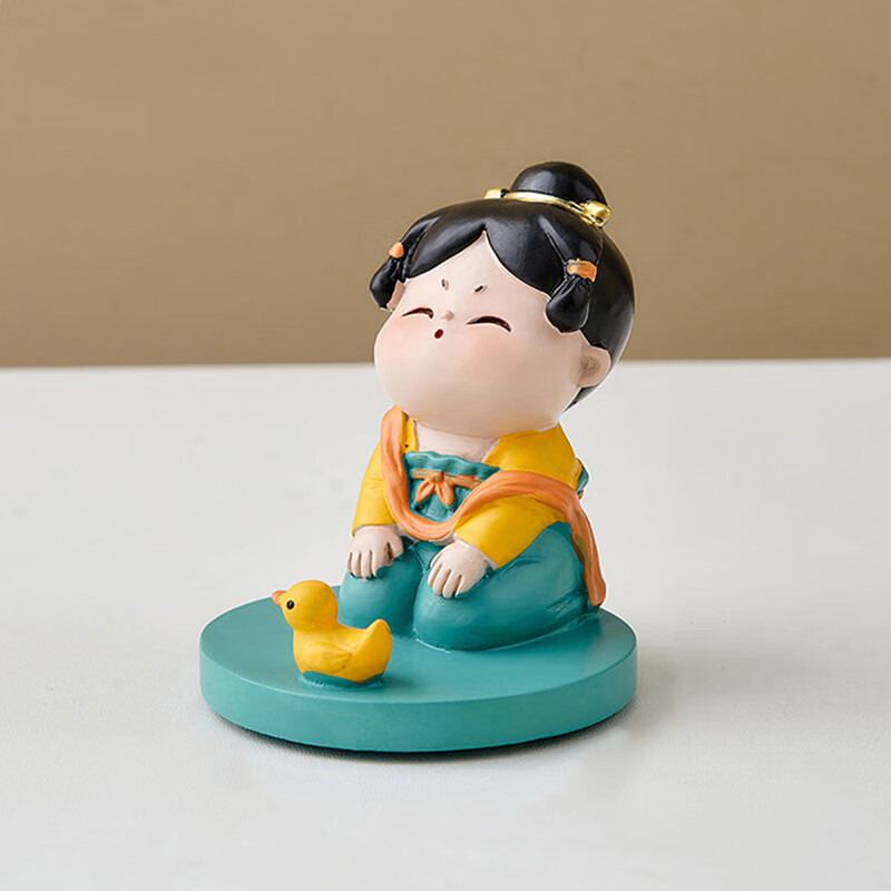 蔓森鑫古典风可爱仕女手机支架女生房间桌面摆件办公室治愈解压手办