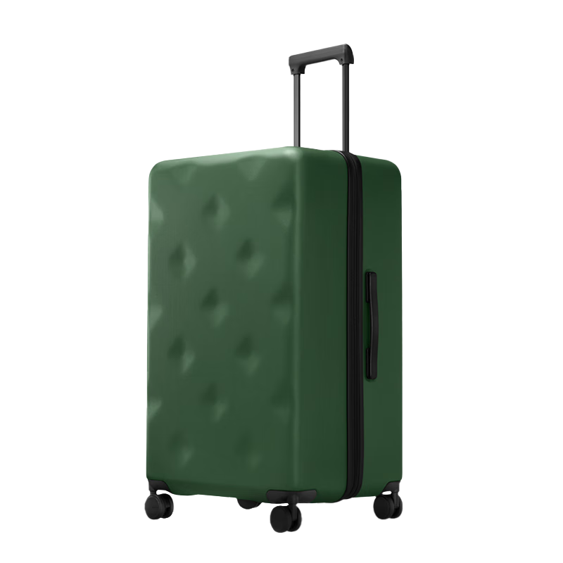 不莱玫大容量行李箱女拉杆箱男密码箱万向轮学生旅行箱24英寸 绿色