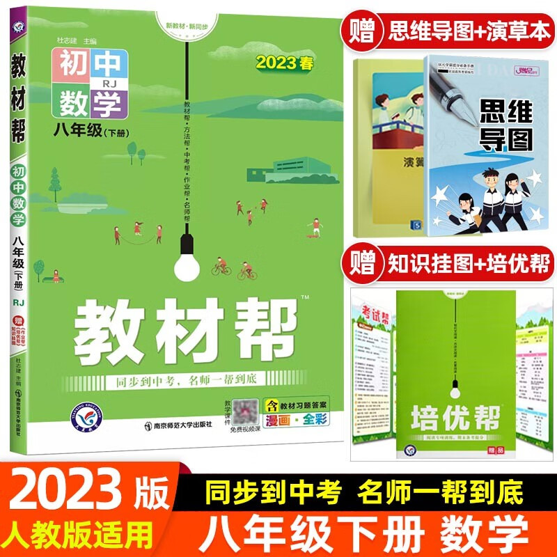 【科目可选】2024初中教材帮八年级上册下册 初二2八上八下教材解读同步练习册 八年级下册 数学 人教RJ版