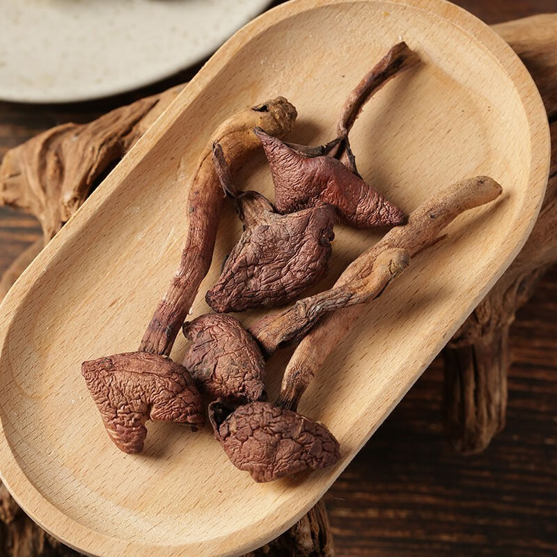 妧茹枂芊长白山松伞蘑红蘑特产蘑菇干货素肉菌类红蘑松树伞蘑 净重200