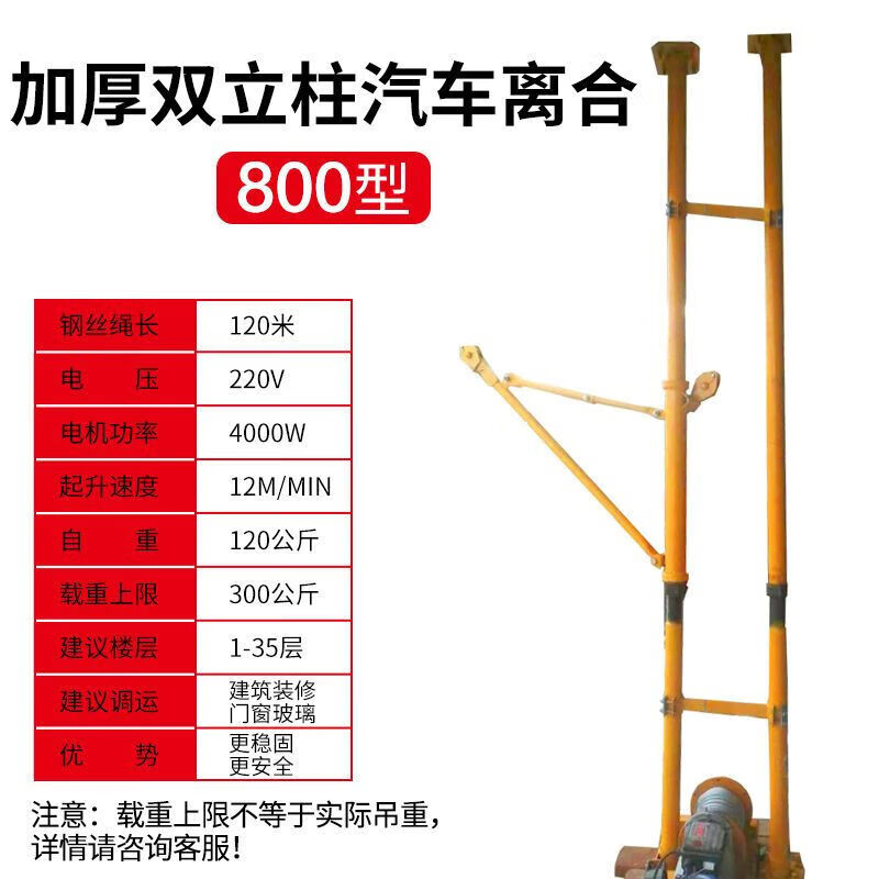 圣洛克家用室内吊运机吊料吊沙吊窗上料机建筑装修吊机门窗高楼吊物