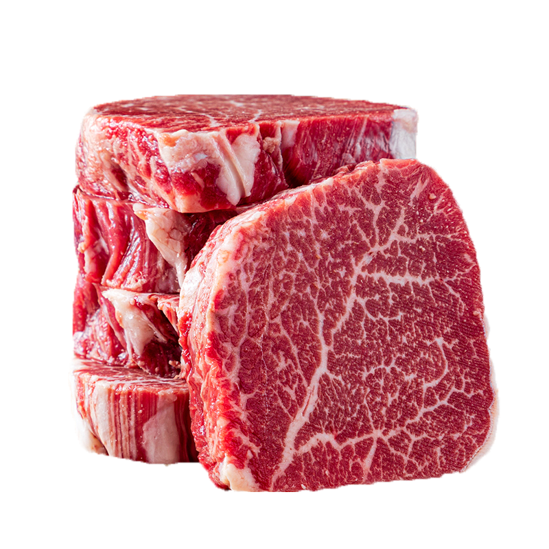 肉福记 安格斯菲力牛排 1kg