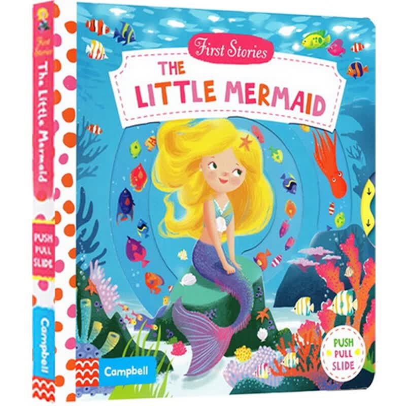 Little Mermaid 小美人鱼 First Stories 童话篇操作机关书 英文原版绘本 亲子互动故事 BUSY系列纸板 英语启蒙认知