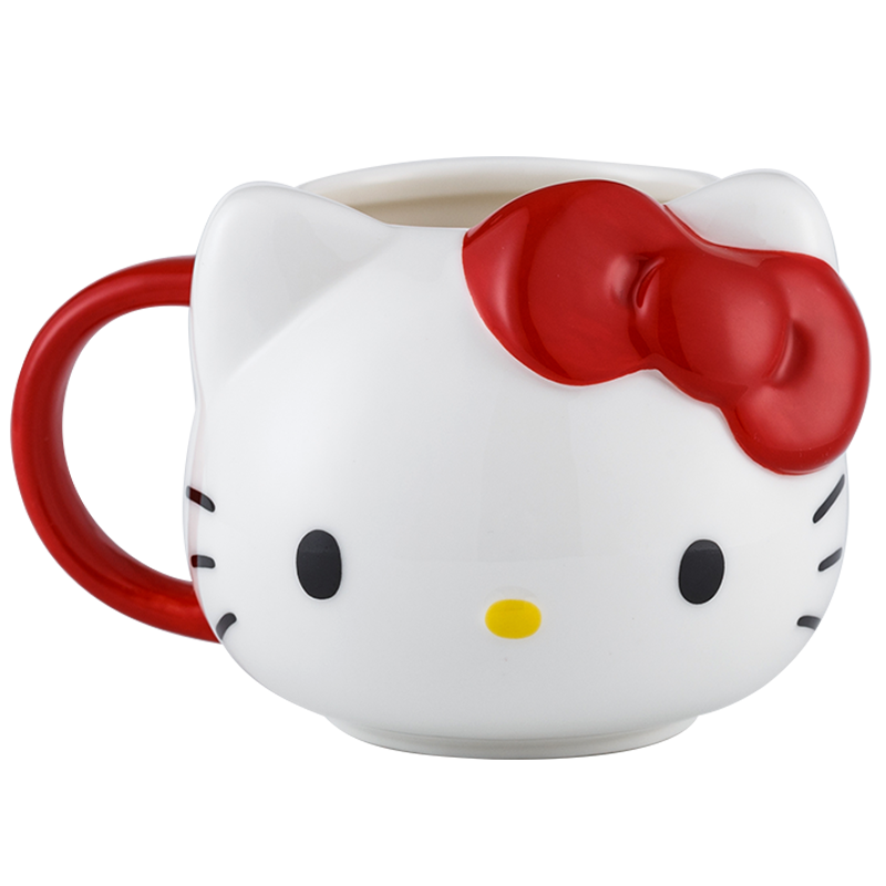 HELLO KITTY三麗鷗陶瓷馬克杯高顏值情侶水杯子家用可愛兒童實(shí)用38女神節(jié)禮物 HELLO KITTY 凱蒂貓