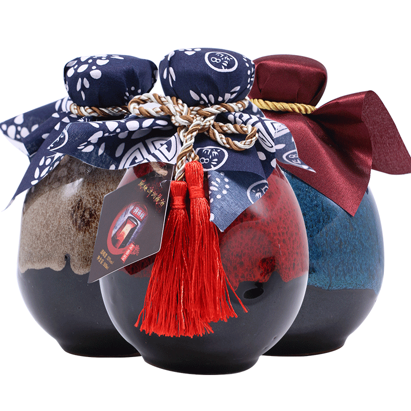 威海卫52度洞藏彩坛白酒 浓香型粮食酒500ml礼盒装2瓶