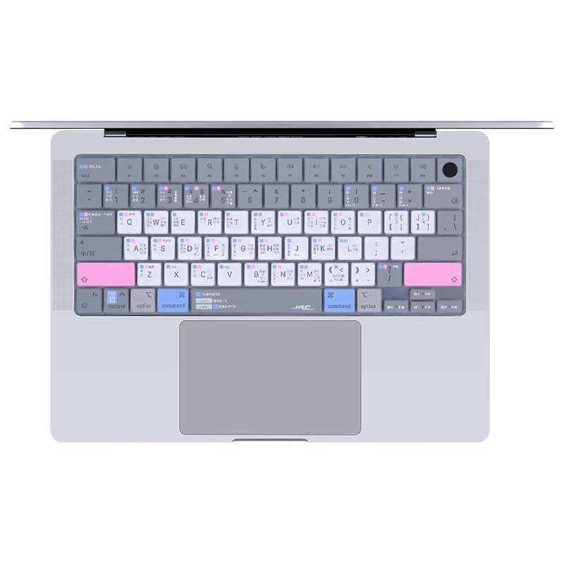 JRC 2021款苹果MacBook Pro14 14.2英寸笔记本电脑硅胶键盘膜 键盘快捷键功能保护膜A2442 舒缓色100030171988
