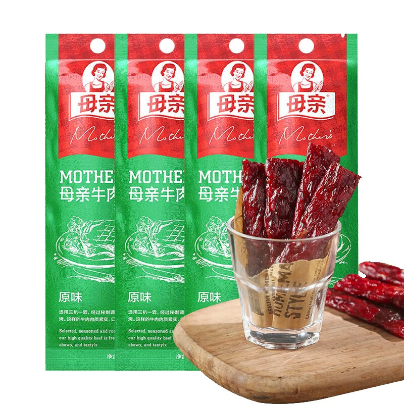 母亲 休闲零食 肉铺肉干 牛肉棒 牛肉干原味22g*4使用感如何?