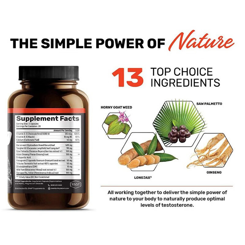 美国进口睾丸酮片十一酸睾酮软胶囊男性用品健身1瓶装