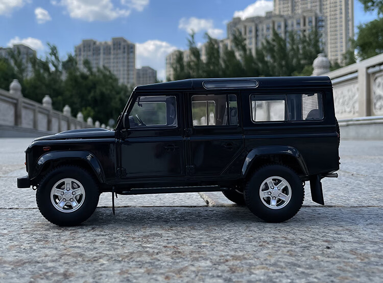 18原厂收藏车模摆件车仿真合金汽车模型 黑色 吉普车