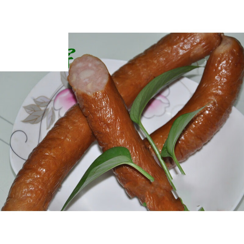 虎钢馋河北保定沧州肃宁特产蒜味手掰肠蒜蓉灌肠猪肉熏肠