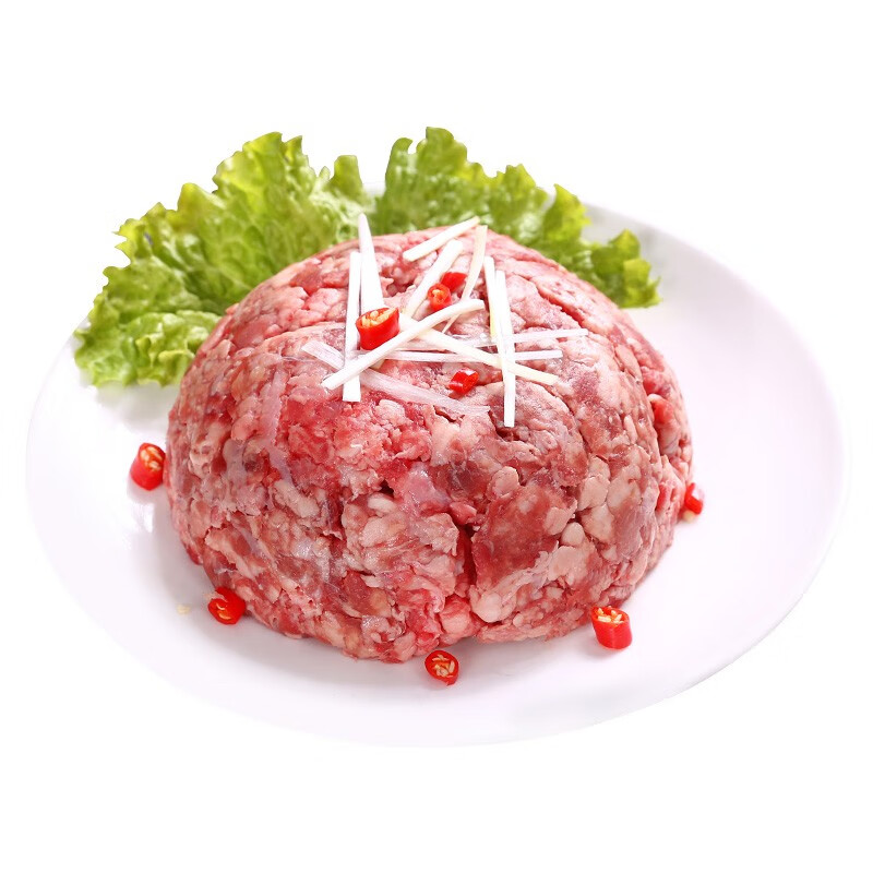 伊赛 国产原切牛肉馅 1kg/袋 250g*4 生鲜 牛肉