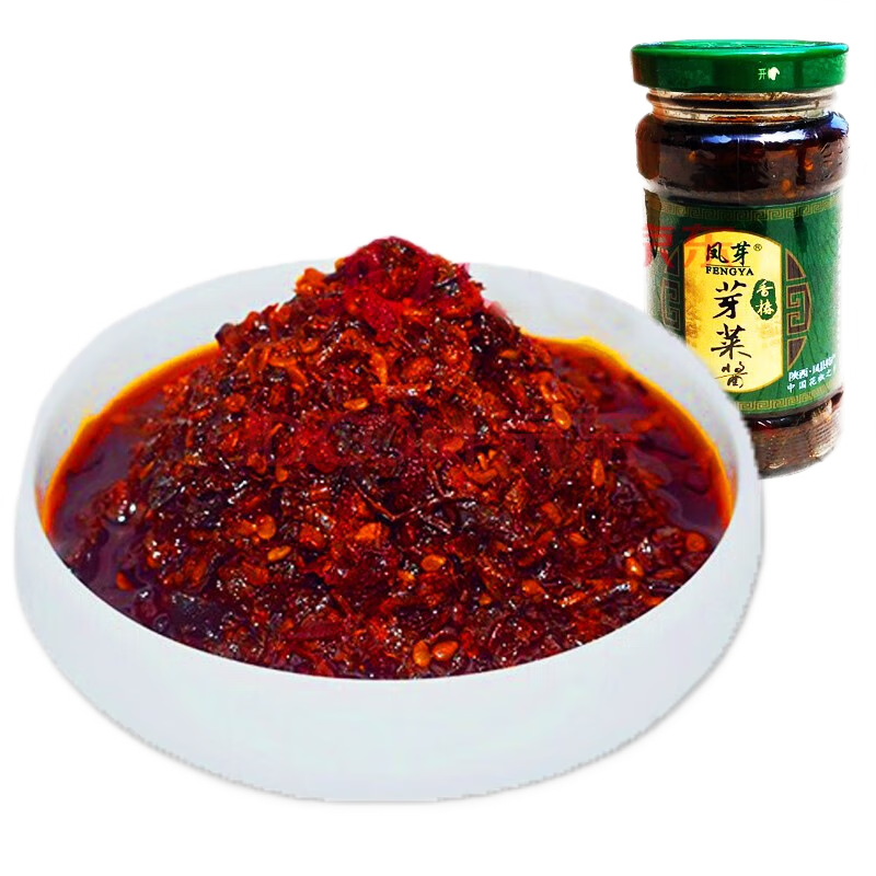 凤芽陕西特产 凤芽香椿芽菜220g 辣子酱夹馍下饭拌面酱 凤县特产