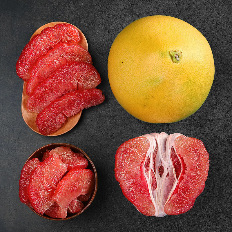 果迎鲜红心蜜柚 红心柚子 5斤装 约2个 柚子 新鲜水果 红肉柚子