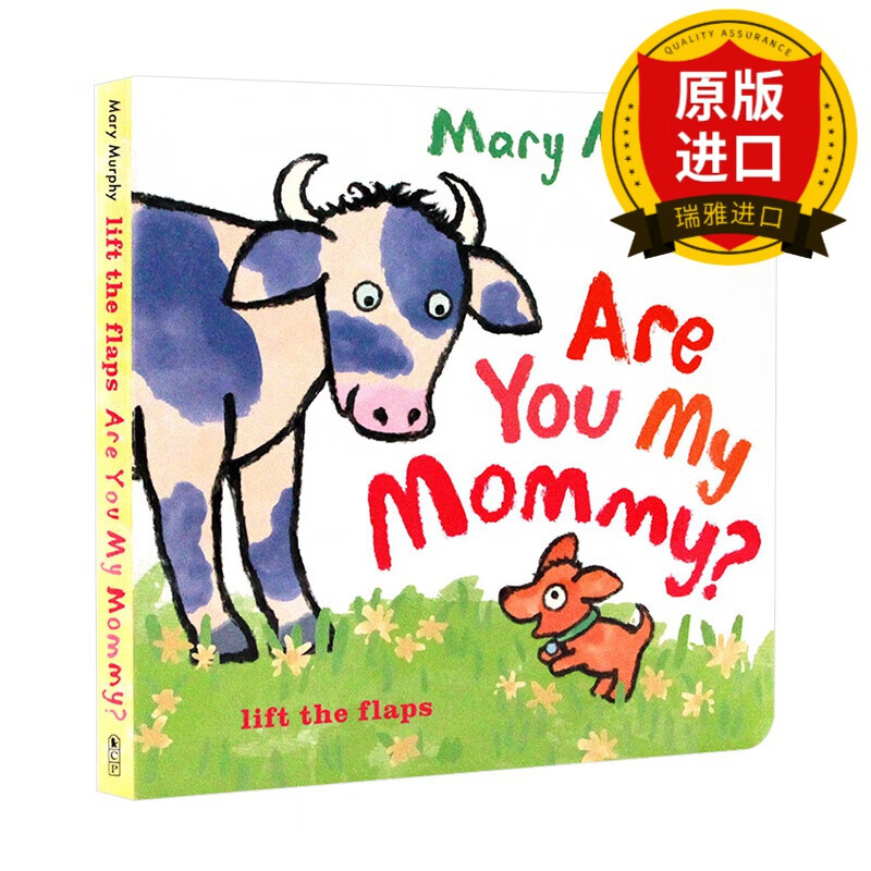 are you my mommy 幼儿英语启蒙亲子早教纸板翻翻书 英语学习故事绘本