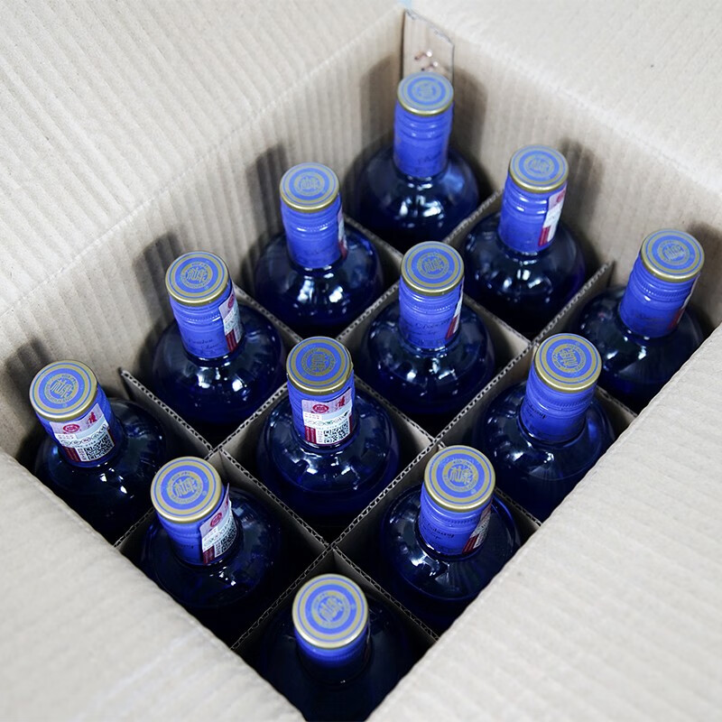 白水杜康蓝柔特曲纯粮酿造白酒整箱装 42度 500mL 12瓶 清雅香型