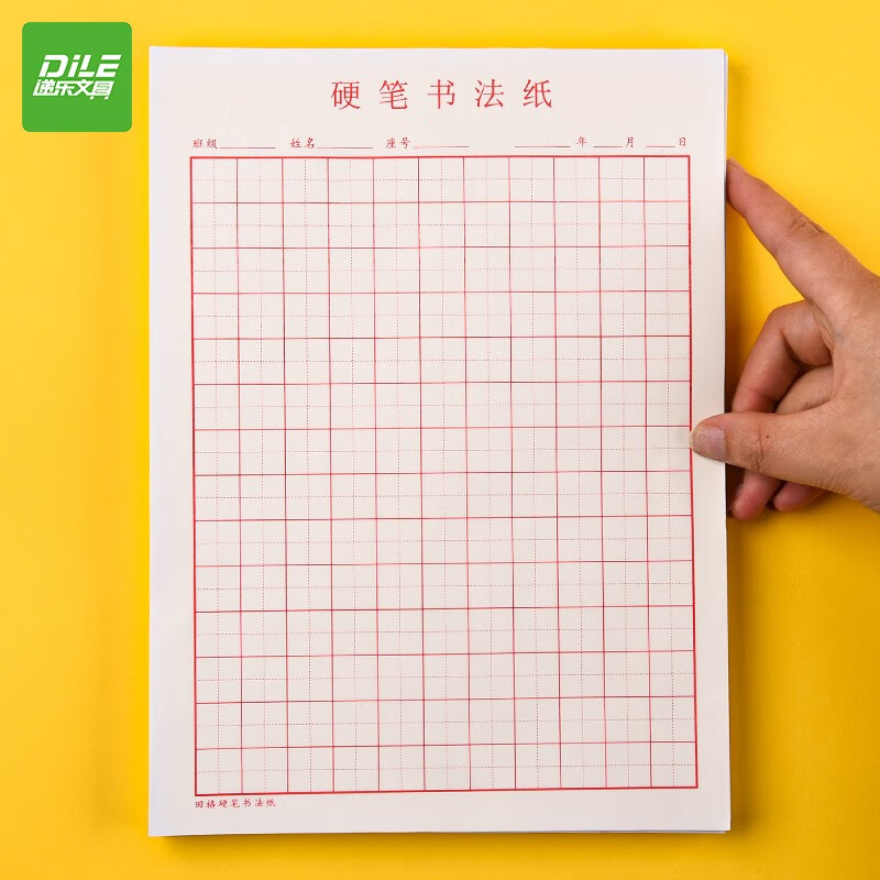 递乐  200张硬笔书法纸米字格练字本书法本专用小学生田字格练字纸