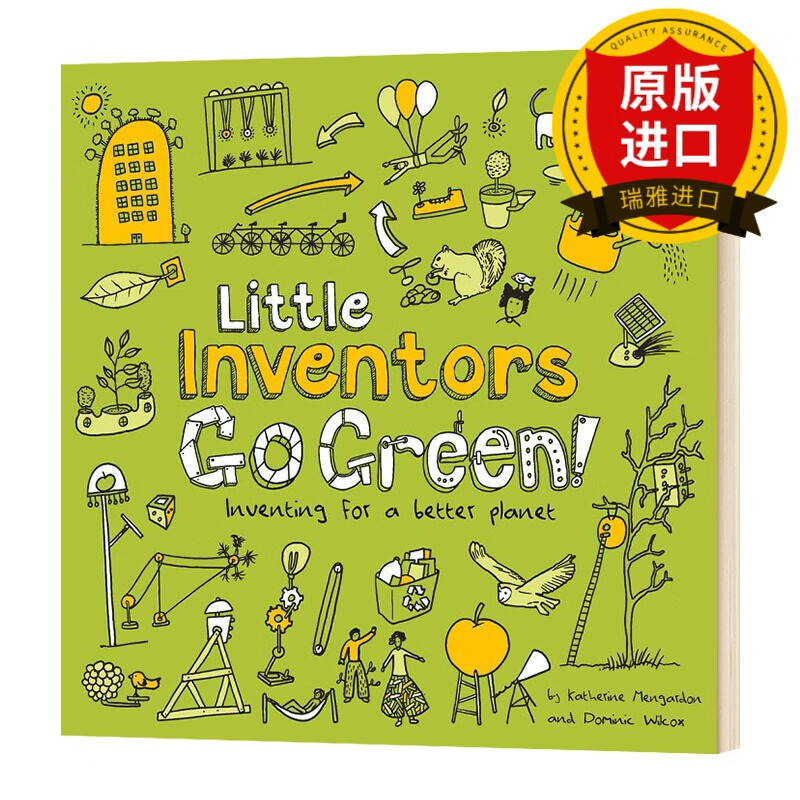 英文原版 小发明家去绿色 发明一个更好的星球 Little Inventors Go Green Inventing for a better planet 进口英语书籍