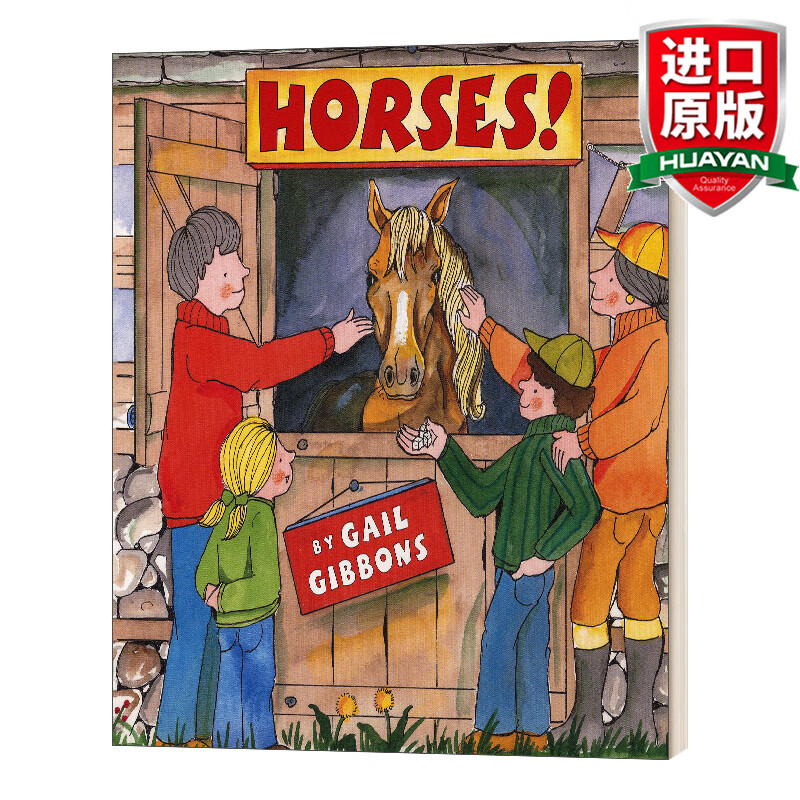 英文原版绘本 马 盖尔吉本斯少儿百科系列 horses 英文版