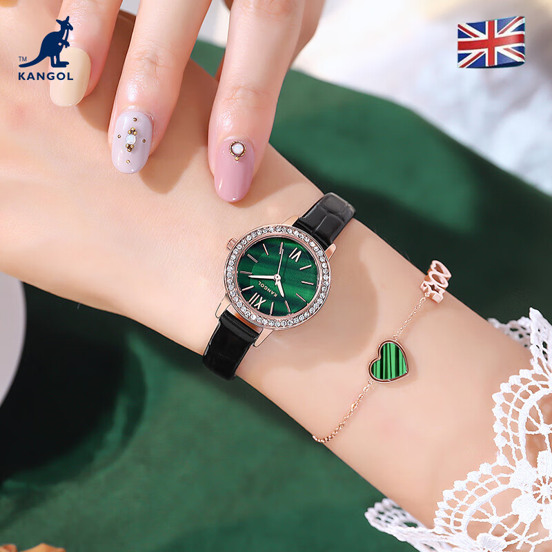 kangol 英国袋鼠满天星女士手表时尚防水石英送女友生日情人节礼物