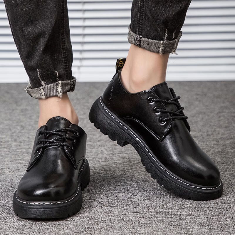 配西裤的休闲鞋西装板鞋休闲鞋男男鞋秋季2022新款潮流英伦商务正装