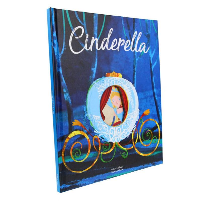 英文原版 cinderella灰姑娘 sassi经典童话故事绘本系列 辛德瑞拉