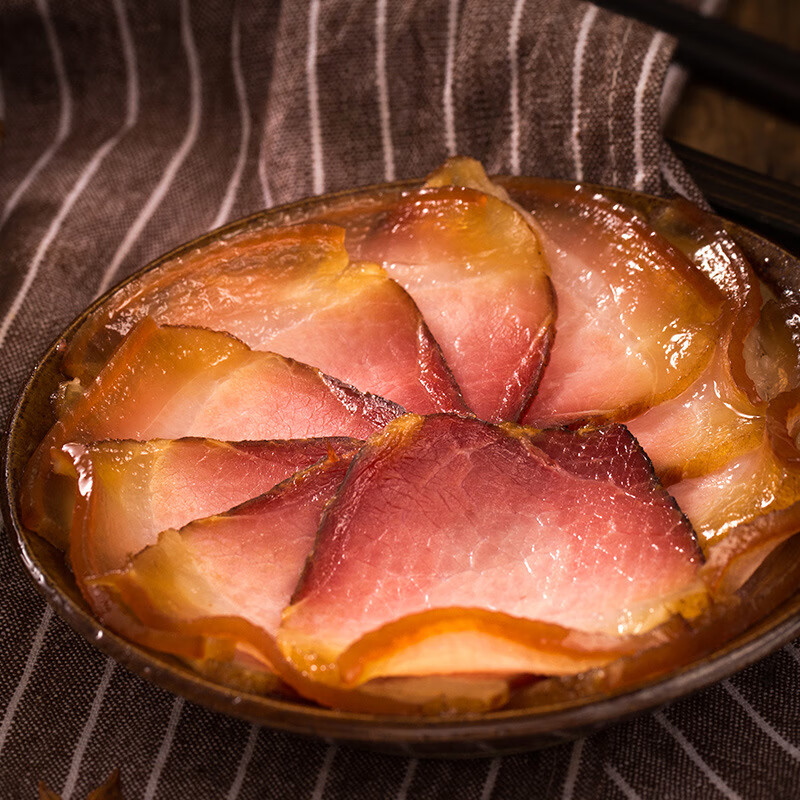 四川特产腊肉烟熏腊后腿肉风干腊肉500g正宗土猪自制腊火腿肉咸肉