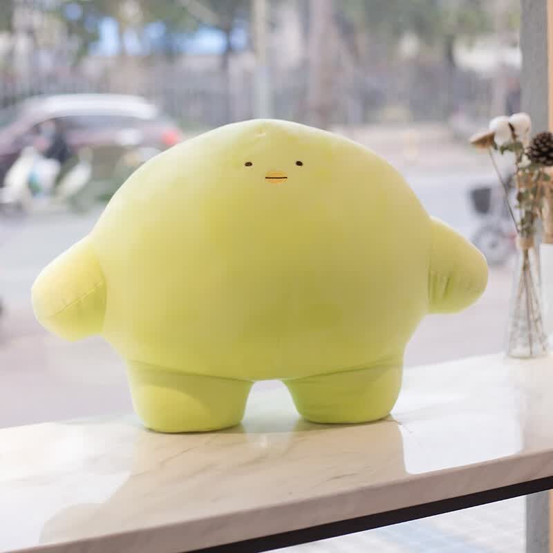 拍拍虎 软萌糯米团子 治愈系靠垫 可爱动物毛绒玩具卡通抱枕公仔节日