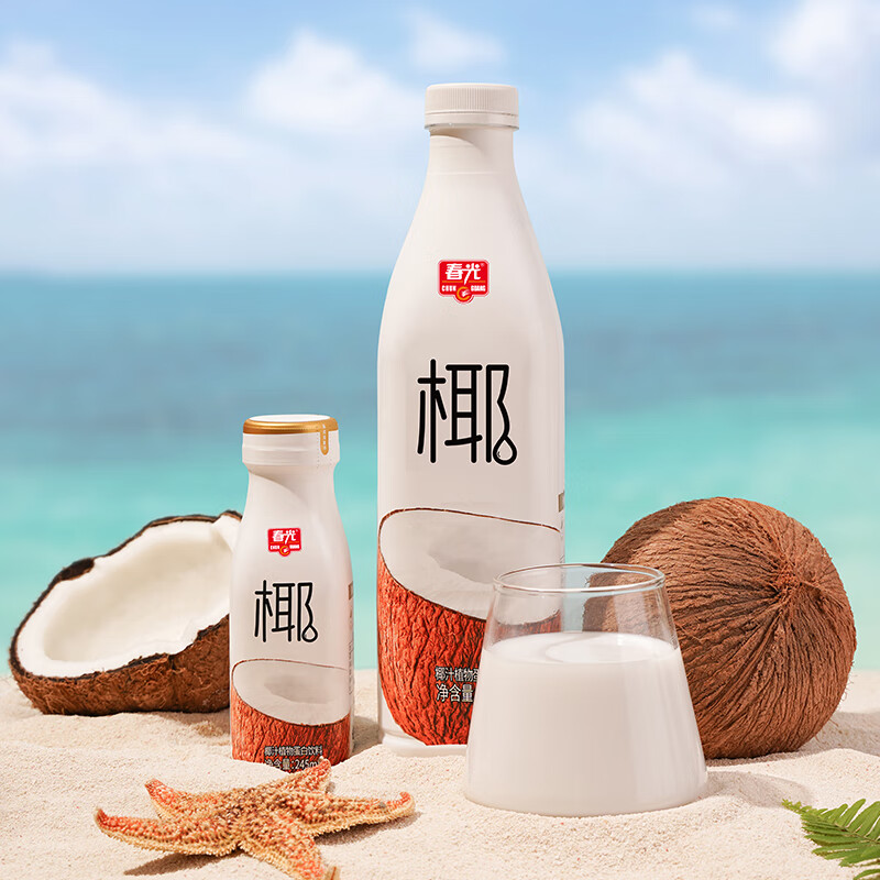 春光椰汁植物蛋白饮料125l瓶
