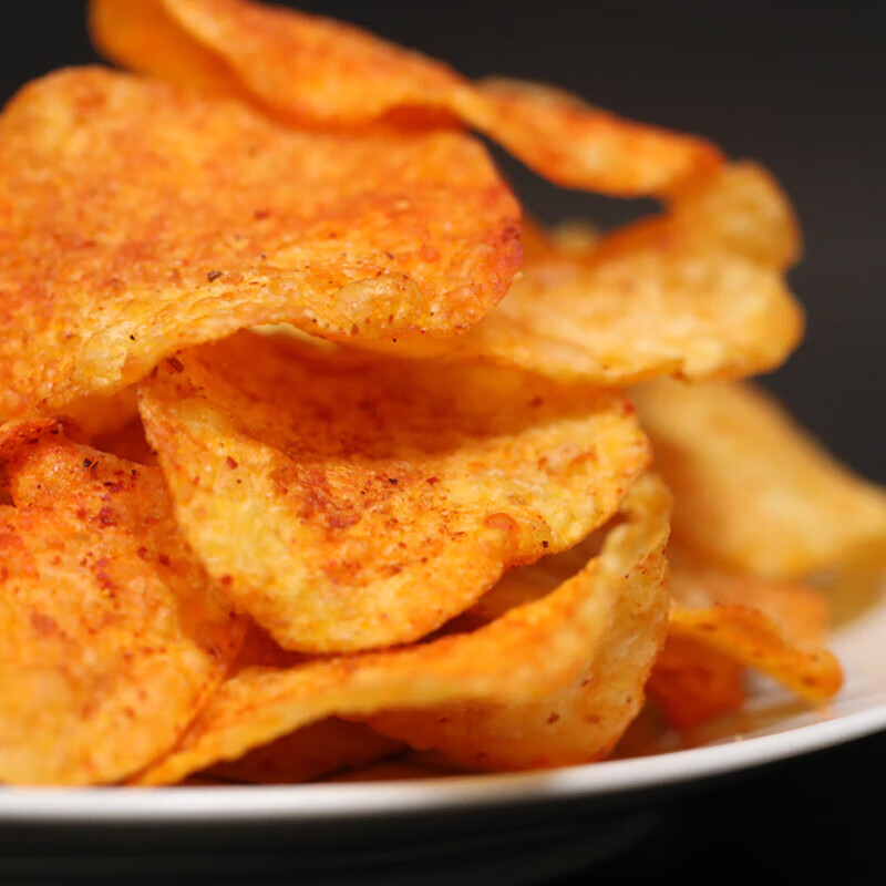 虎钢馋麻辣土豆片土豆丝小吃贵州特产酒吧ktv零食炸薯片散装称斤 麻辣