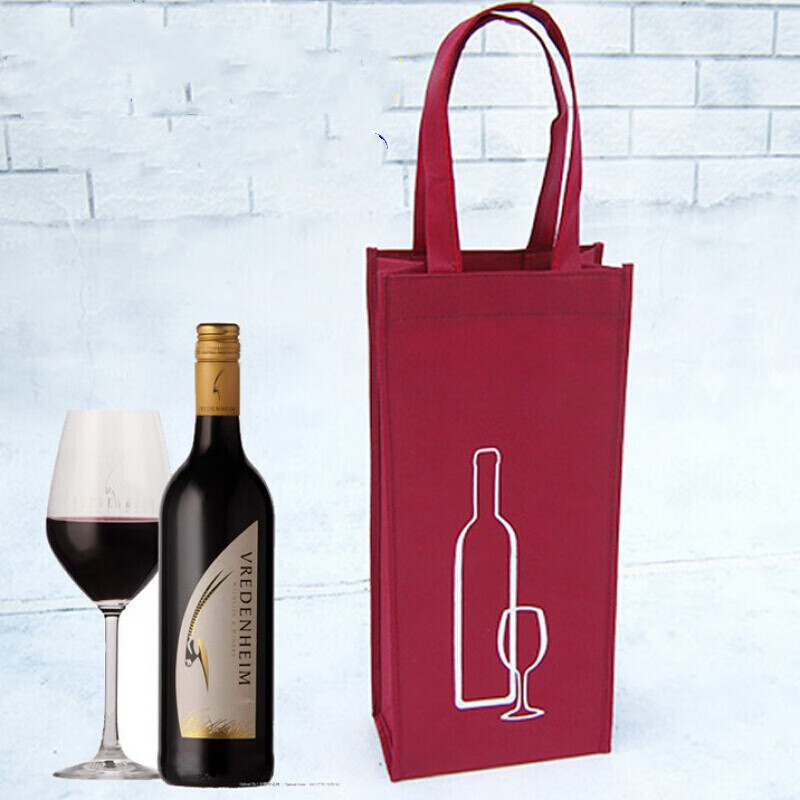 金归 红酒袋子礼品袋手提包装袋环保袋定制印logo现货无纺布红酒袋 单支有图200支