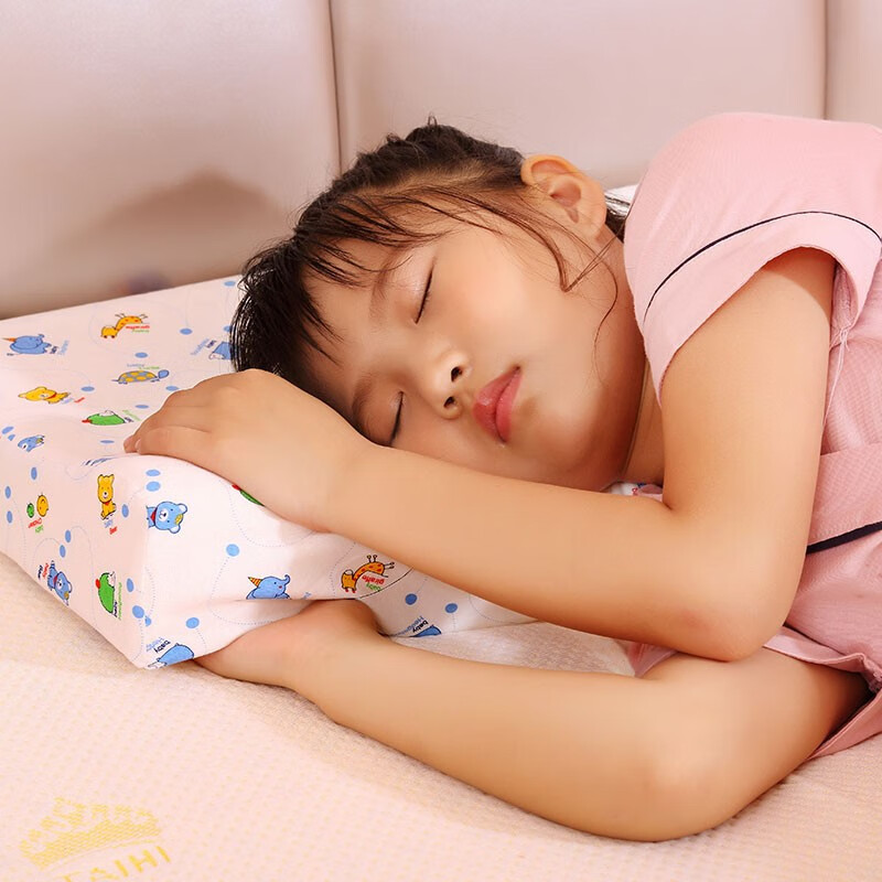 泰嗨（TAIHI）天然乳胶枕头儿童乳胶枕泰国进口天然乳胶枕头学生枕护枕芯 国内发货 大儿童枕