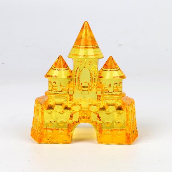 兴颖超大号女孩子公主仿水晶城堡游乐场挖宝石奖励礼品摆件玩具 黄色