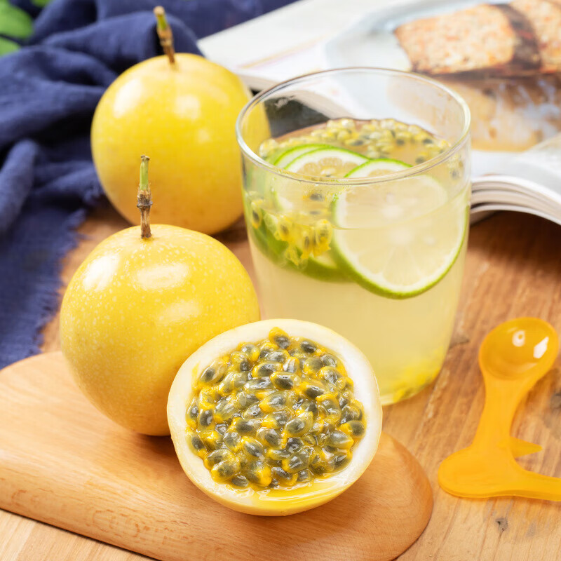 京蚨鲜海南黄金百香果 钦蜜9号百香果 新鲜水果礼盒 5斤大果【70-80克】