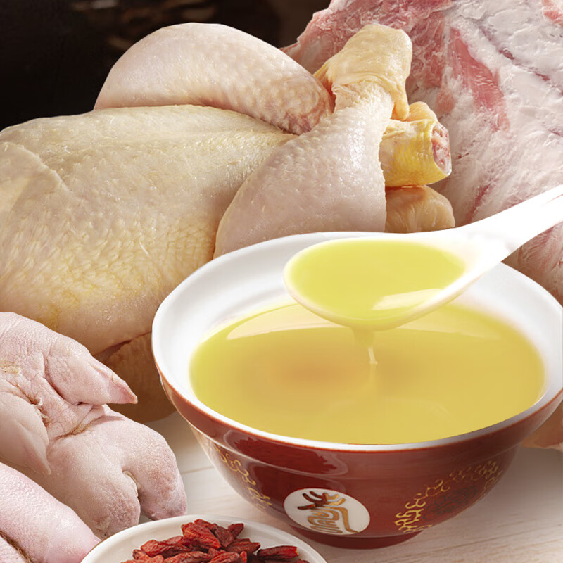 虎钢馋浓汤1750克金汤高汤筒骨原汤速食家用酒店宴会实惠装火锅汤底