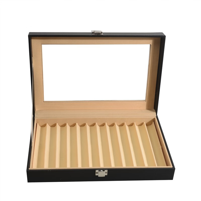 澳颜莱钢笔珍藏展示盒 钢笔收纳盒名笔收藏盒家用圆珠笔整理钢笔透明