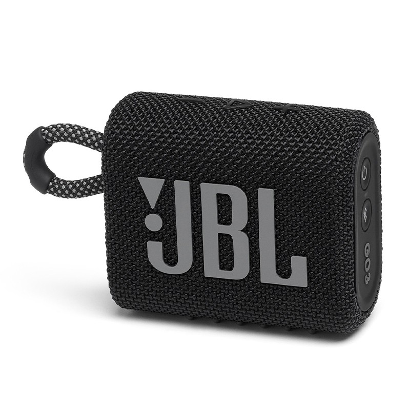 JBL GO3 音乐金砖三代 便携式蓝牙音箱 低音炮 户外音箱 迷你小音响 极速充电长续航 防水防尘设计 黑色