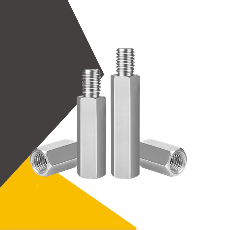 304不锈钢单头六角螺柱隔离柱接线柱m5m6mm 单通内螺纹螺柱 5*8 8 10