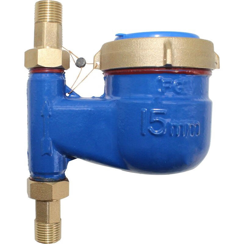 立式丝扣水表高灵敏水表滴水计数水表竖式家用冷水表4分6分dn15定制