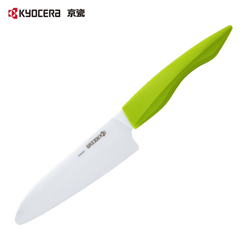京瓷（KYOCERA）日本京瓷陶瓷刀厨房三德刀切水果刀具蔬菜刀宝宝辅食刀5.5寸 5.5寸绿色