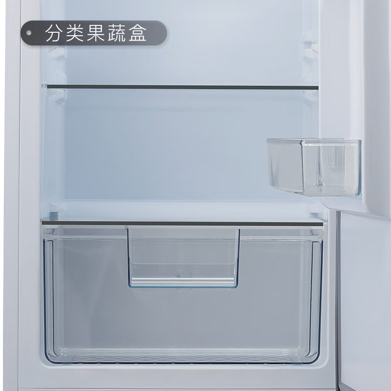 TCL 118升 小型双门电冰箱 LED照明 迷你小冰箱  冰箱小型便捷  节能低音（芭蕾白）BCD-118KA9