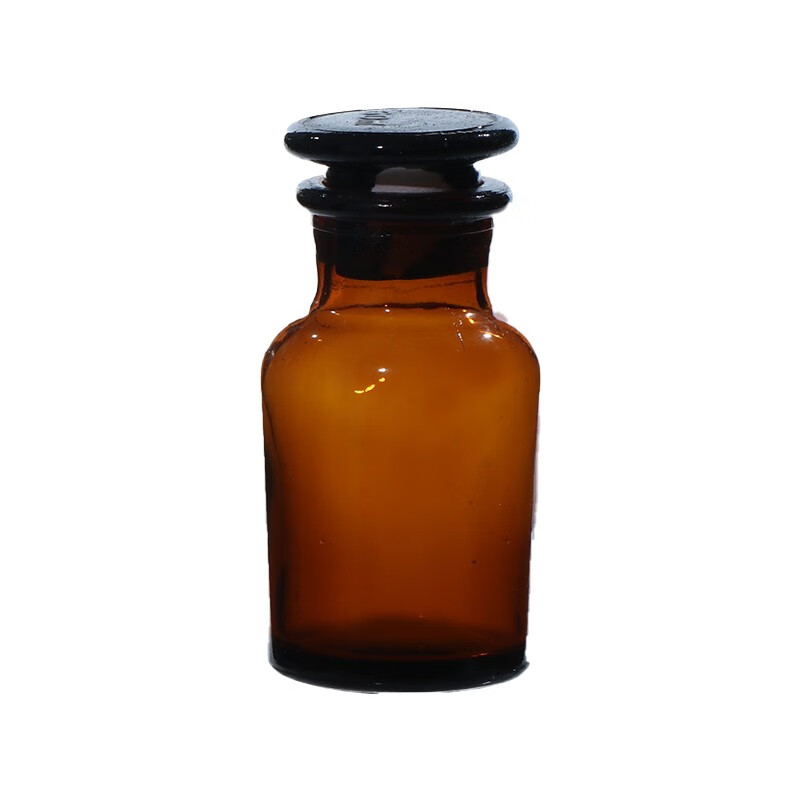科睿才玻璃透明白广口瓶大口磨砂口60ml125ml250ml500ml茶色棕色试剂