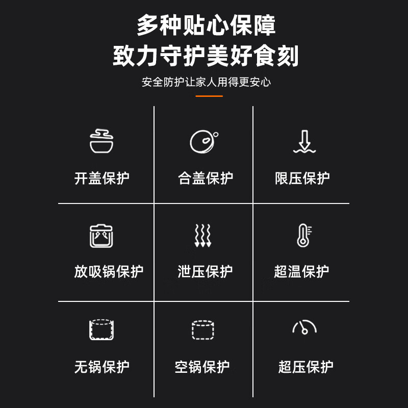 半球（PESKOE）电压力锅家用预约智能多功能高压锅全自动煲汤煮饭电饭煲 4升 单胆（适用1-4人） 4L 半球电压力锅