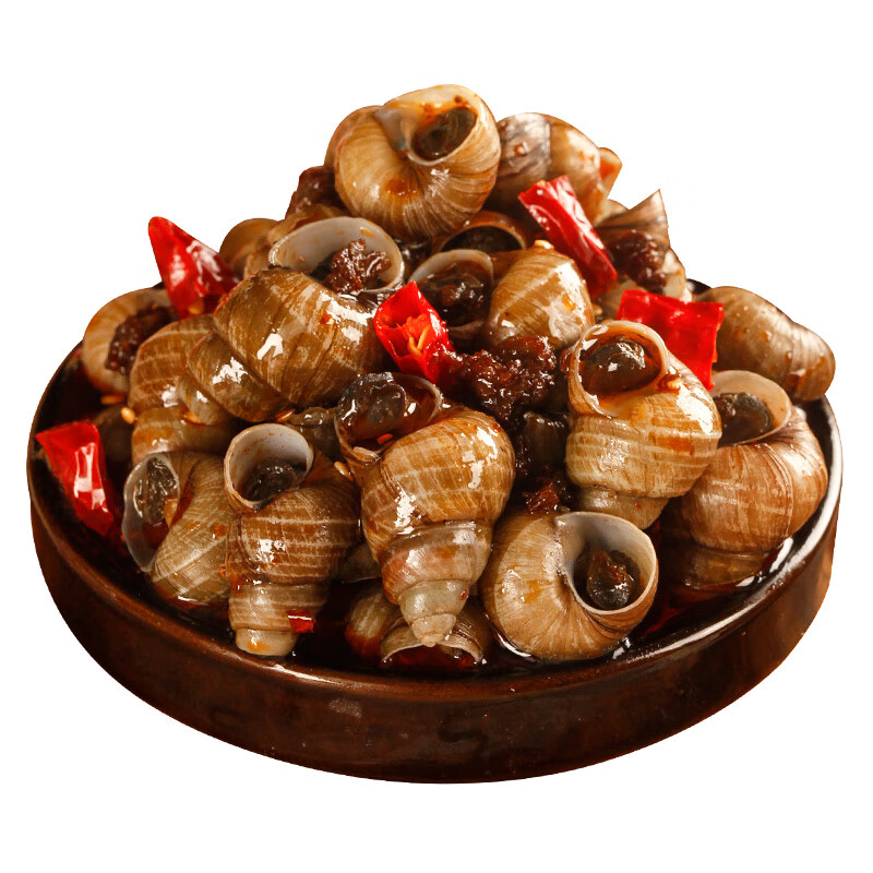 咔芙滋麻辣田螺熟食大螺蛳螺丝肉即食罐装鲜活香辣儿时怀旧零食剪尾商