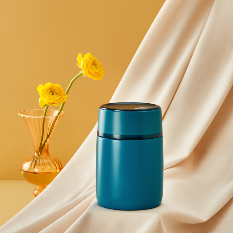 佳佰 焖烧杯焖烧罐真空304不锈钢超长保温饭盒带餐勺350ml蓝绿色高性价比高么？