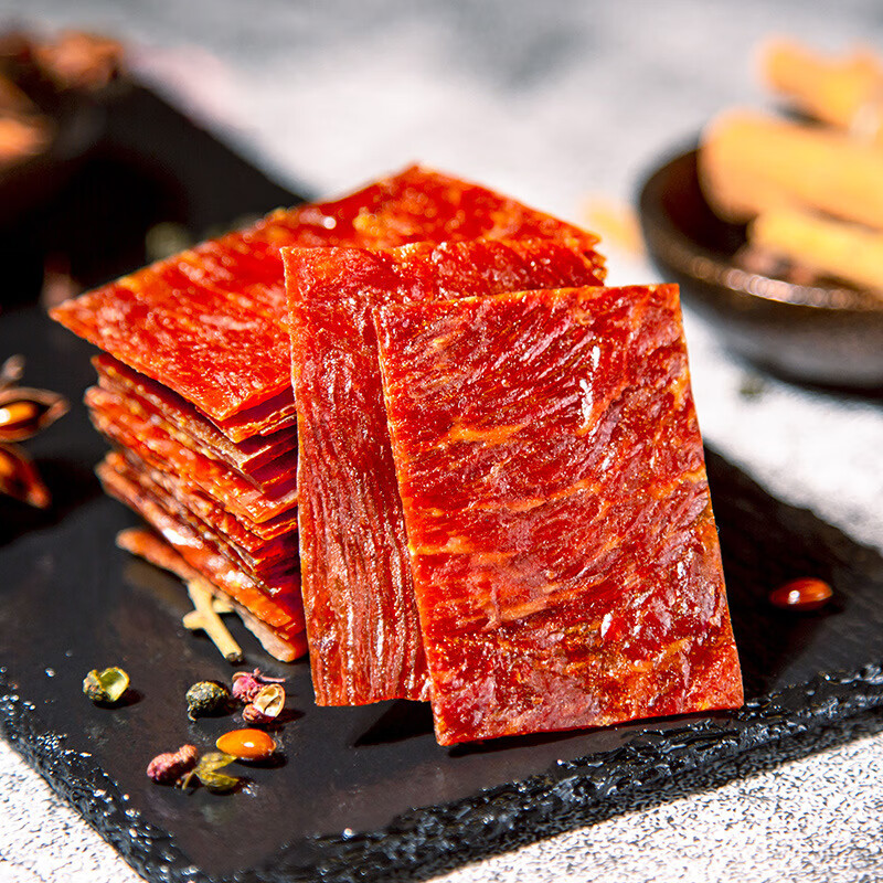 丹桂(dangui)靖江特产猪肉脯香辣蜜汁猪肉脯肉干整箱办公室零食小吃