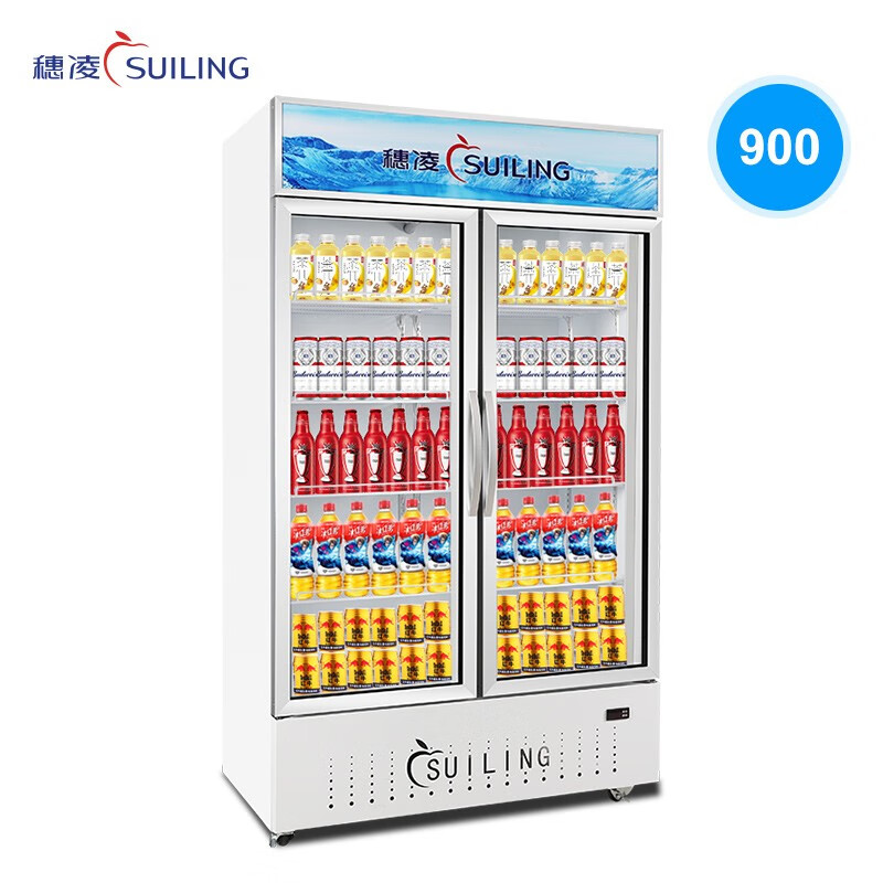 穗凌（SUILING）  LG4-900M2\/W 两门无霜风冷豪华双门饮料展示柜单温冷藏保鲜冰柜