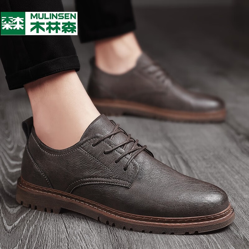 ���ڲ�����ľ��ɭƤЬ�д��ļ�2025�¿���װЬ����Ь��������ЬӢ�׷���ʿ�ٴ��Ь ���� 44 [�˶�����]