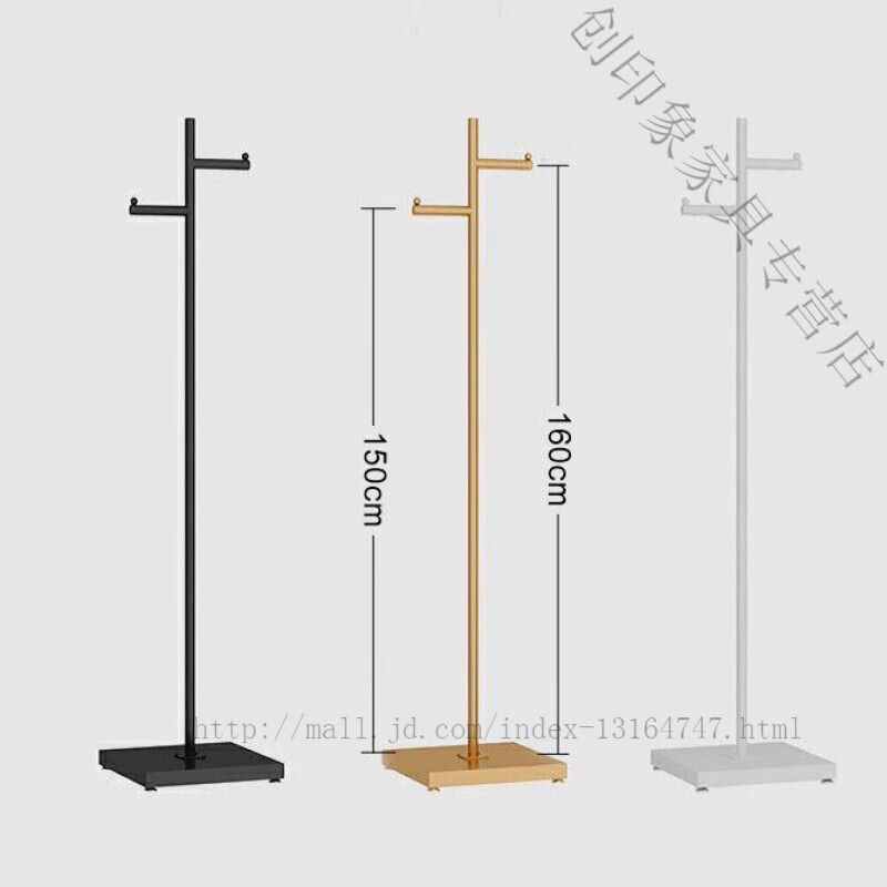 益鹤欧简约衣帽架服装店橱窗落地正挂架主播直播模特展示架家用挂衣