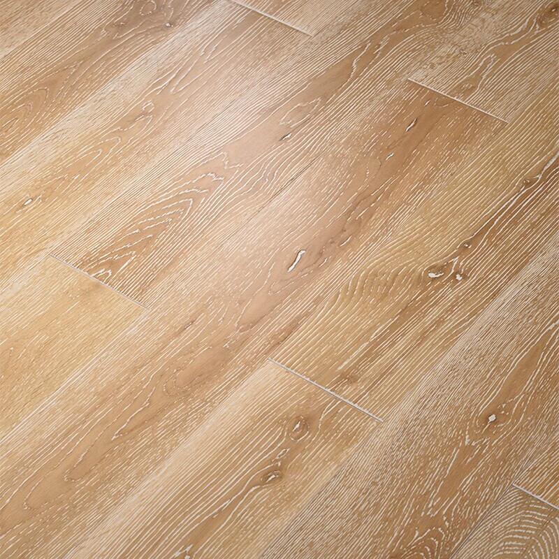 色原木本色家用卧室耐地热暖锁扣地板地暖 b131橡木白拉丝910x120平扣